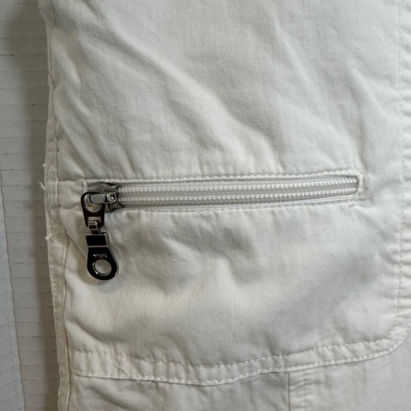 Caribbean Joe & Comapany Size 12 Color  white Cropped Pants/Capris - Picture 5 of 8